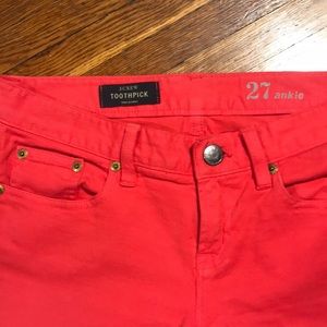 J. Crew Jeans - J Crew Toothpick Jeans. Size 27. J. Crew Jeans - J Crew Toothpick Jeans. Size 27.